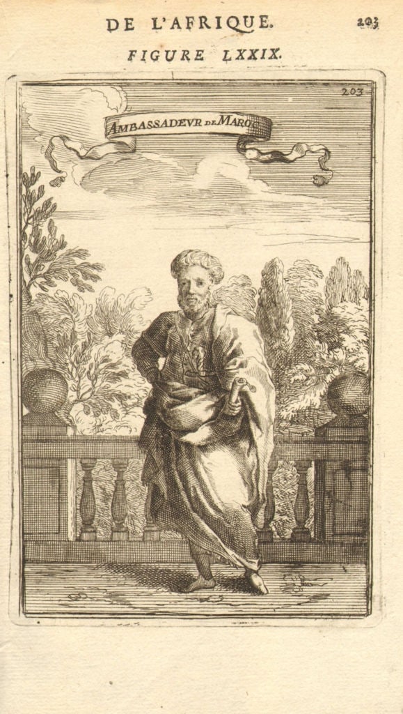 MOROCCO. 'Ambassadeur de Maroc'. Moroccan Ambassador. Costume. MALLET 1683 (1 of 1)