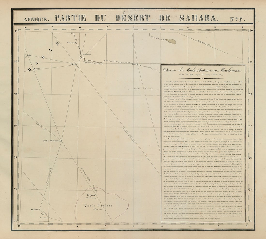 Afrique Partie… Désert de Sahara 7 Algeria Mauritania Mali VANDERMAELEN 1827 map (1 of 1)