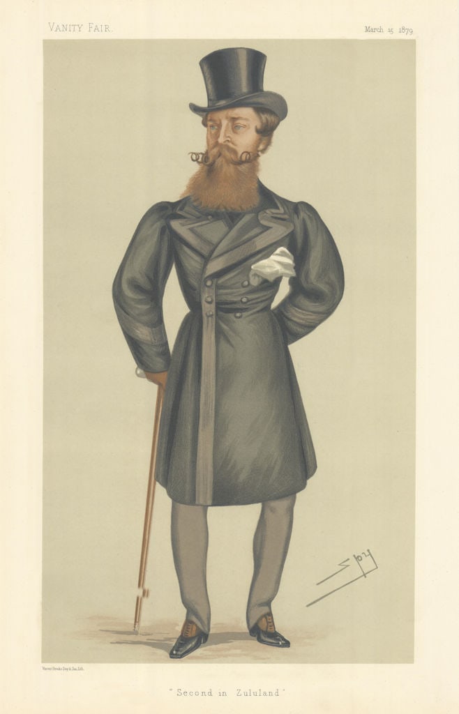 VANITY FAIR SPY CARTOON Lt-General Henry Hope Crealock 'Second in Zululand' 1879 (1 of 1)