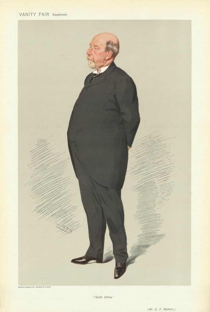 VANITY FAIR SPY CARTOON Edward Peter Mathers 'South Africa' Newspapers 1906 (1 of 1)