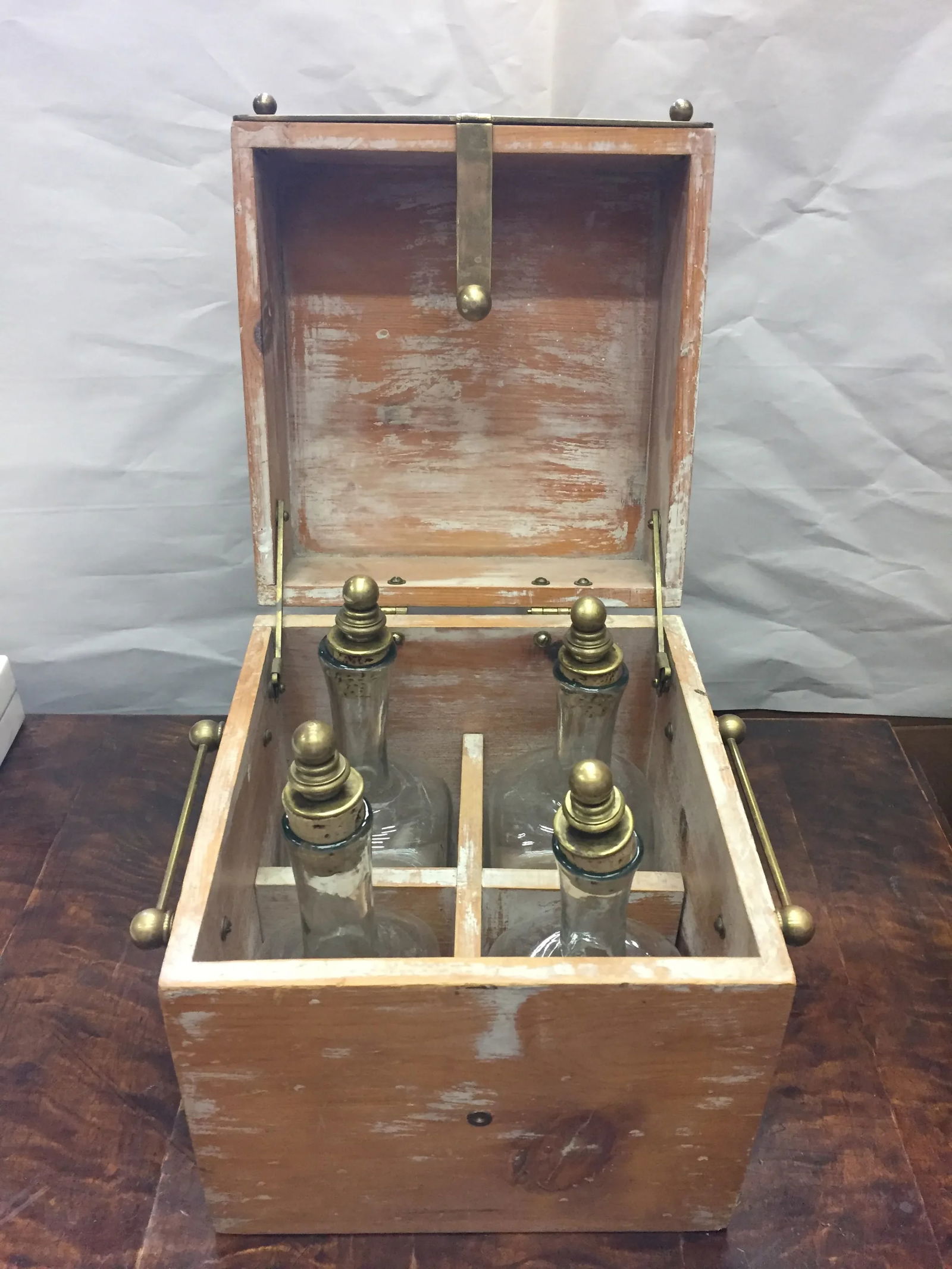 Old Spirits Box & Bottles - 11