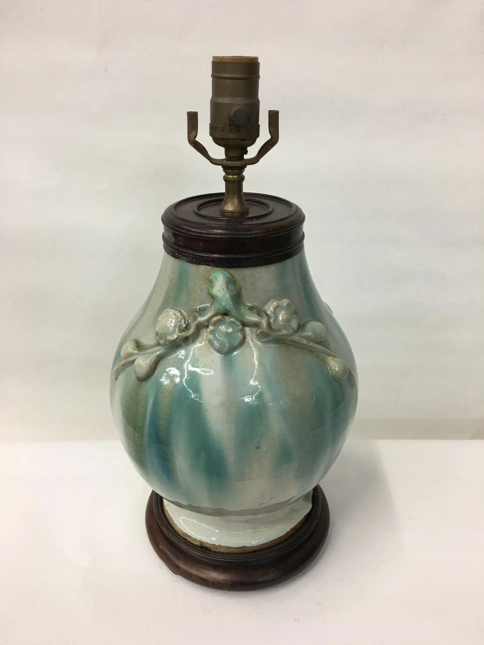 19th Century Chinese Chin Dynasty Chun Ware Vase Lamp - 3