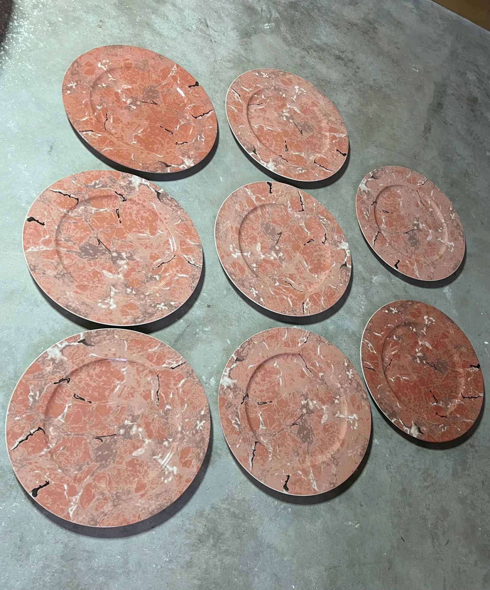 Villeroy & Boch Marble Style Plates - Set of 8 - 6