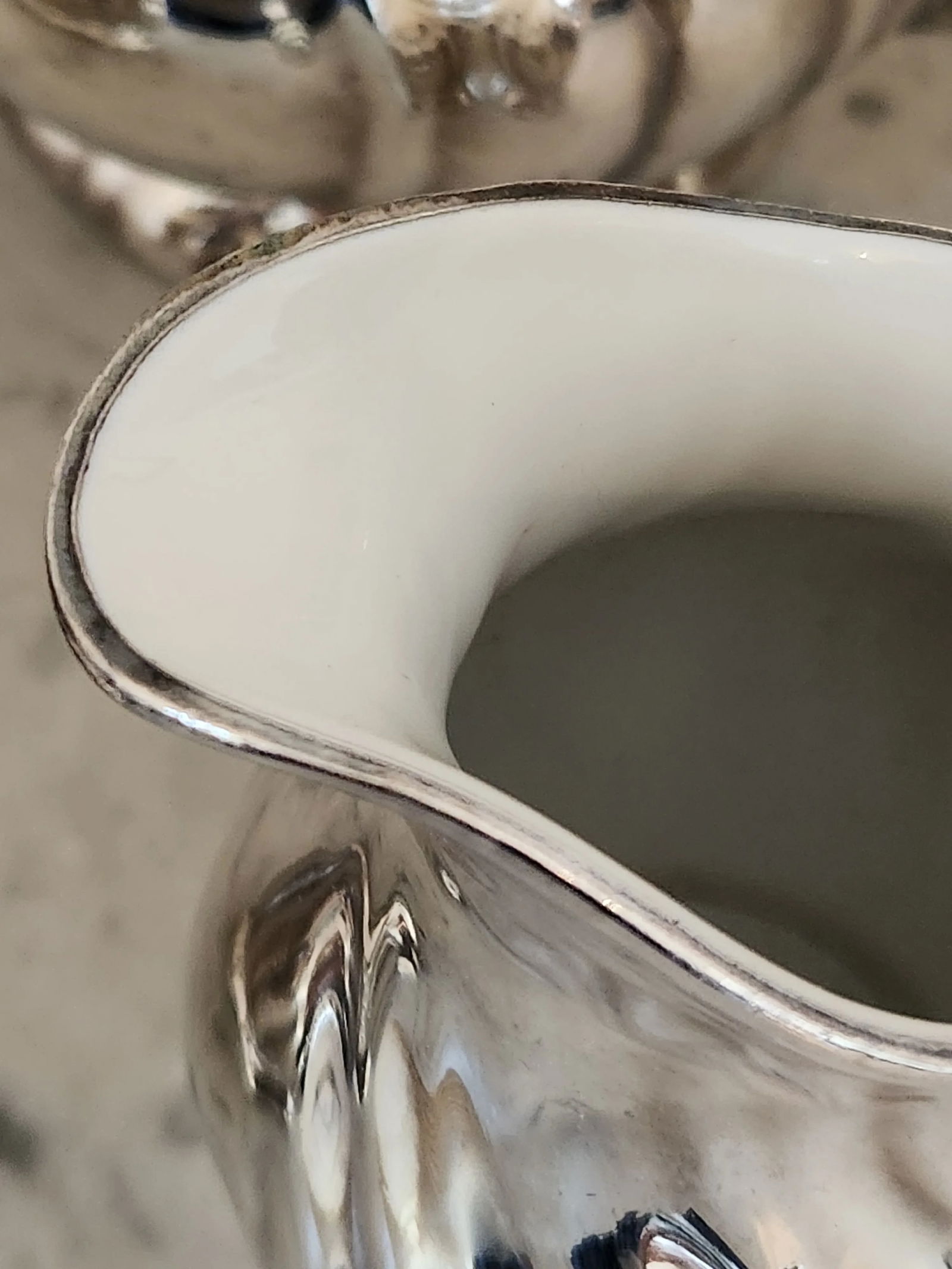 Art Deco German Silver Enamel Tea & Coffee Service, Attributed to Wmf, Circa 1930s - 8