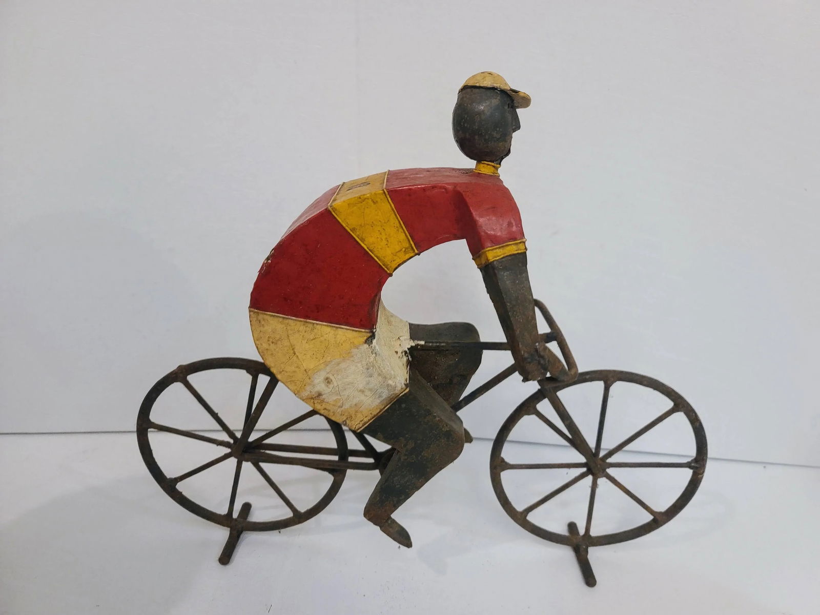 Vintage Manuel Felguerez Modern Bicyclist Sculpture - 2