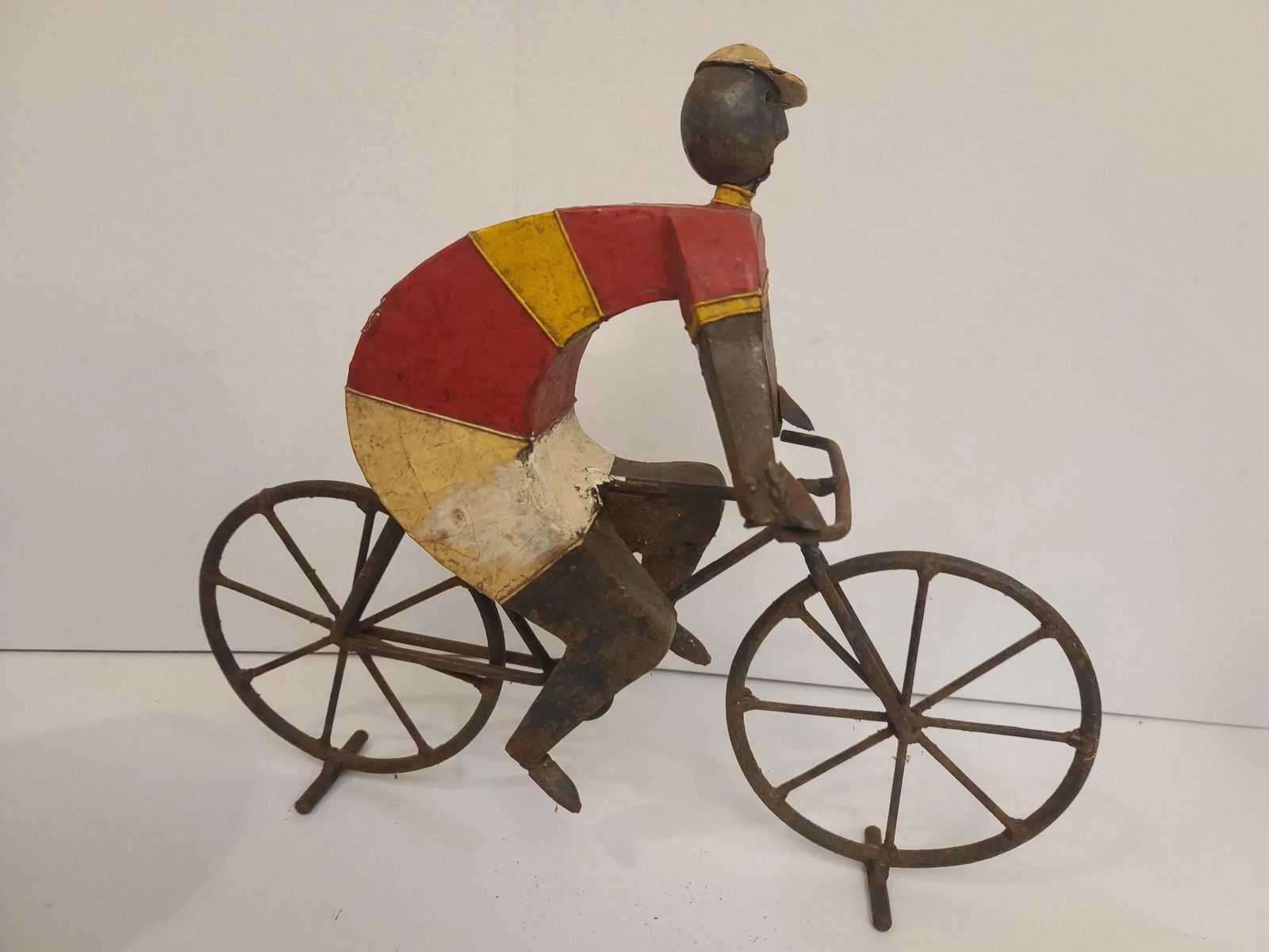 Vintage Manuel Felguerez Modern Bicyclist Sculpture - 3