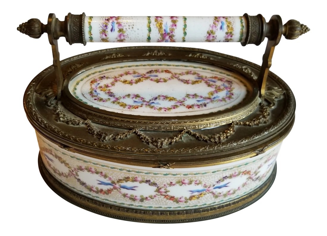 Late 19th Century Bronze Mounted Sevres Box (1 of 11)