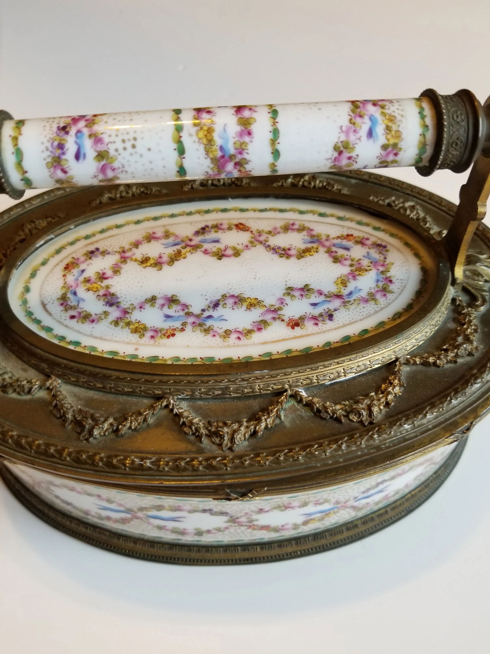 Late 19th Century Bronze Mounted Sevres Box - 7