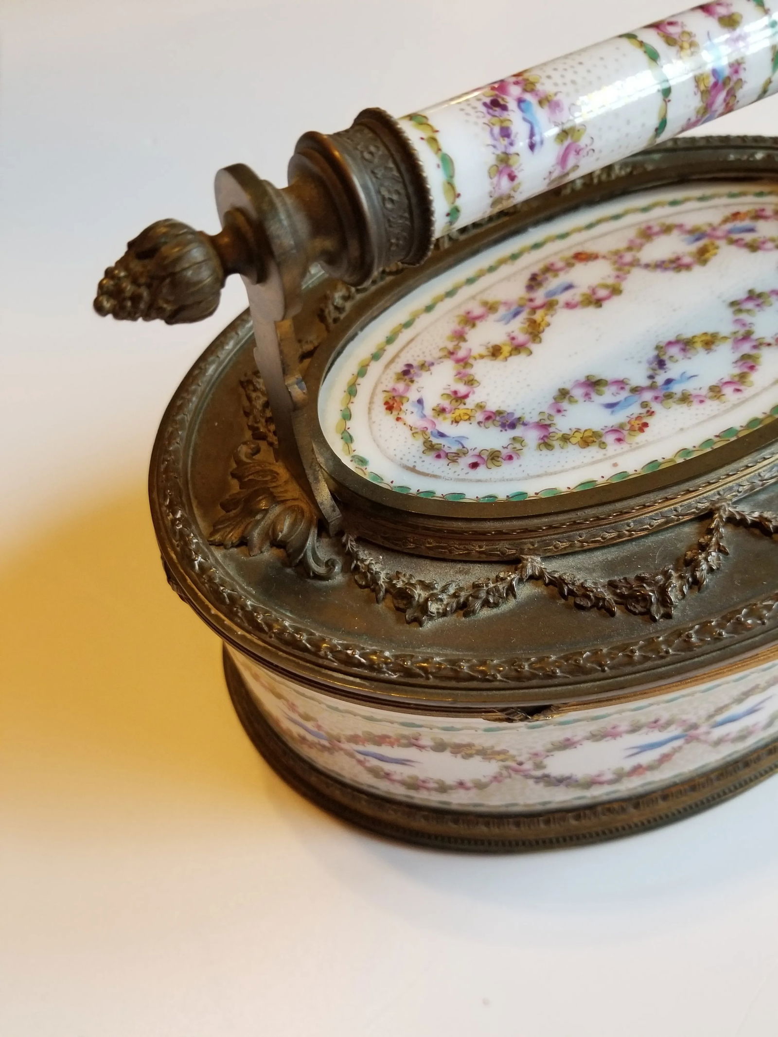 Late 19th Century Bronze Mounted Sevres Box - 8