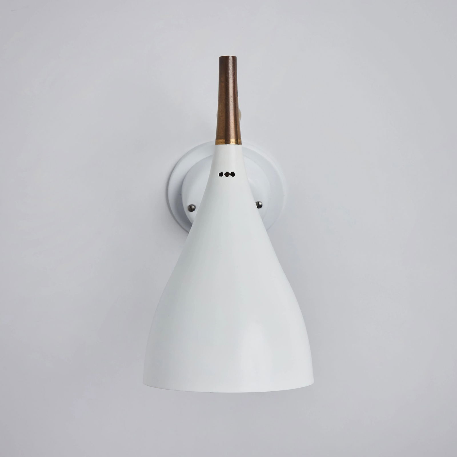 1960s Cosack Leuchten Brass & White Metal Wall Lights - a Pair - 11