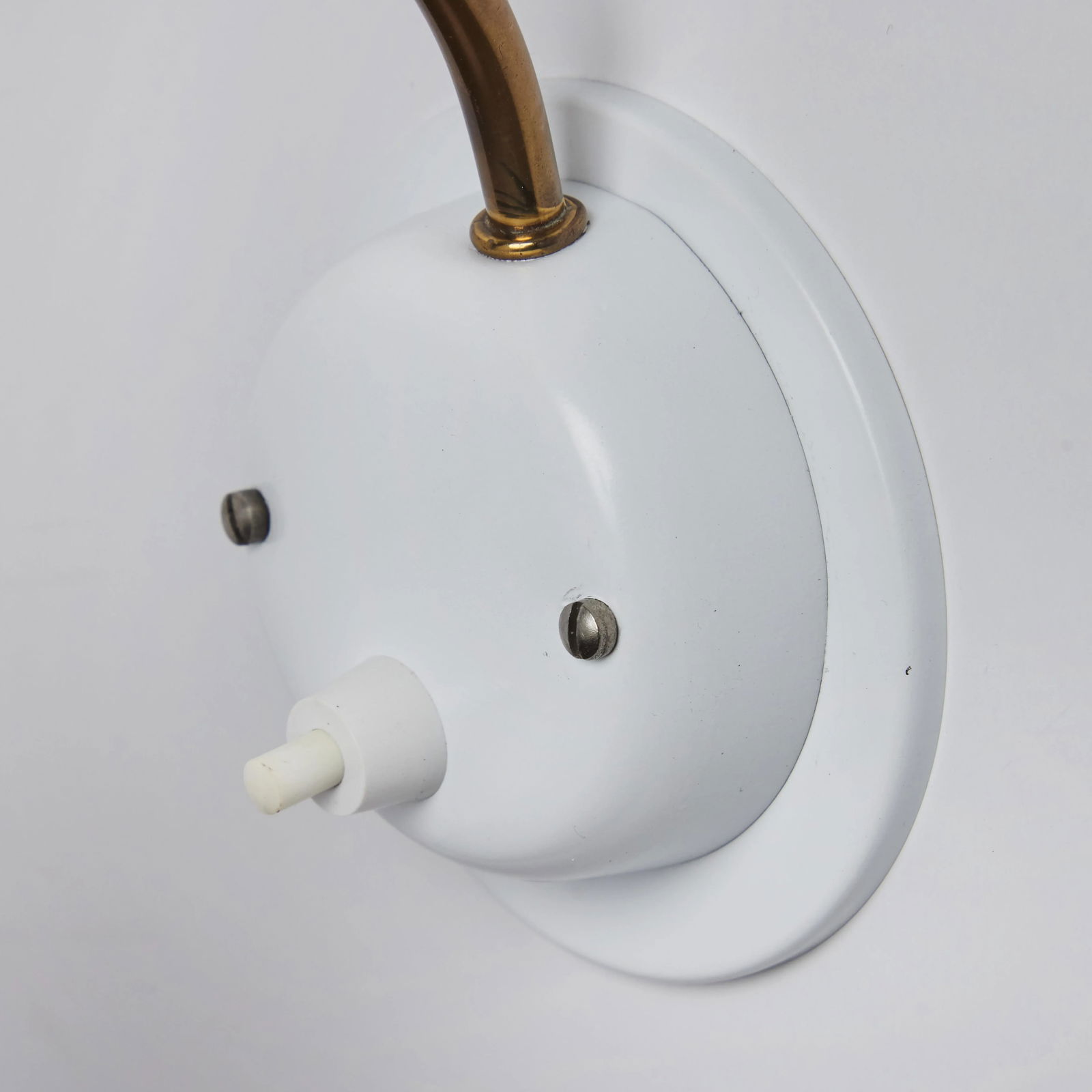 1960s Cosack Leuchten Brass & White Metal Wall Lights - a Pair - 12