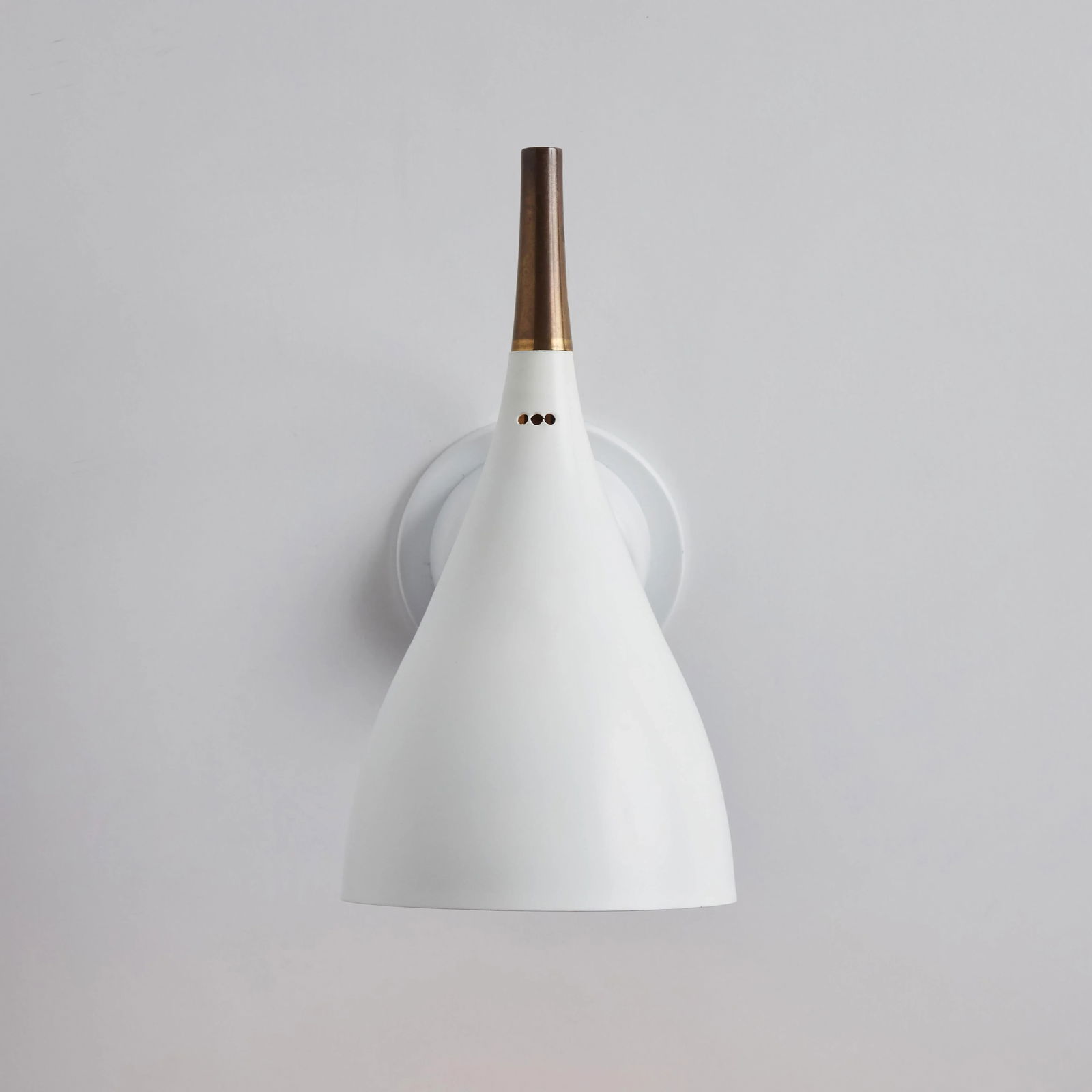 1960s Cosack Leuchten Brass & White Metal Wall Lights - a Pair - 9