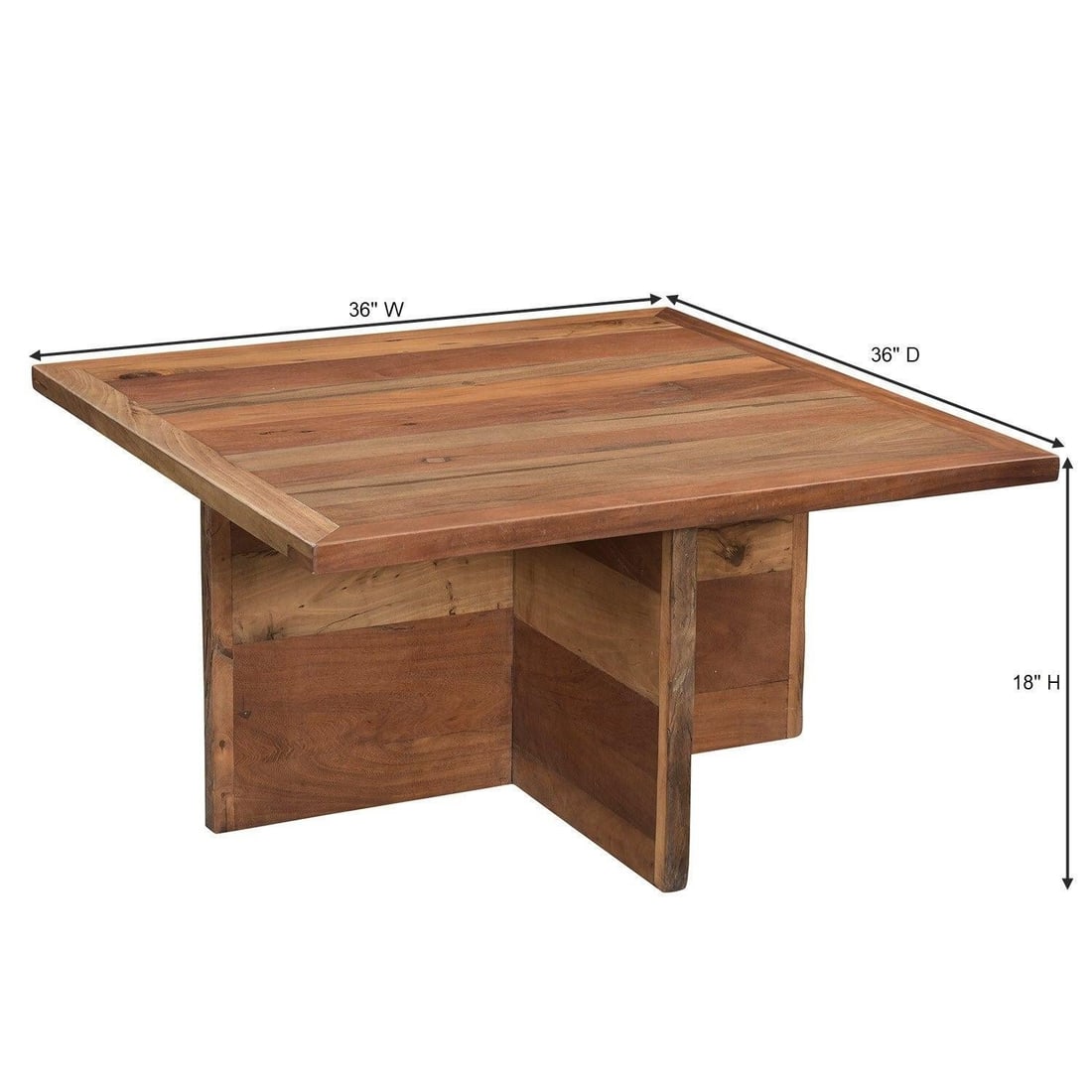 1990s Solid Wood Square Coffee Table With Pull Out Seating Stools - 4