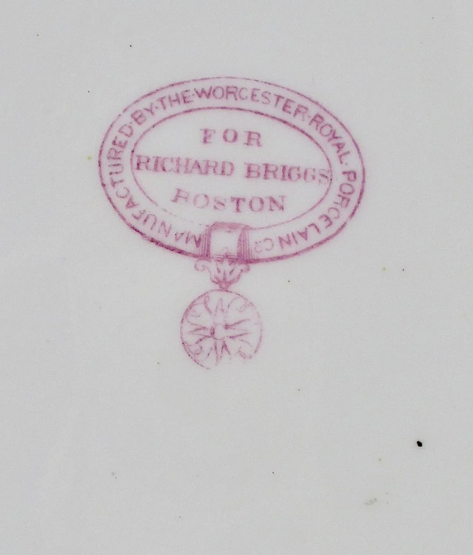 Four Royal Worcester Hand Painted English Porcelain Serving Dishes 1870's - a Set of 4 - 4