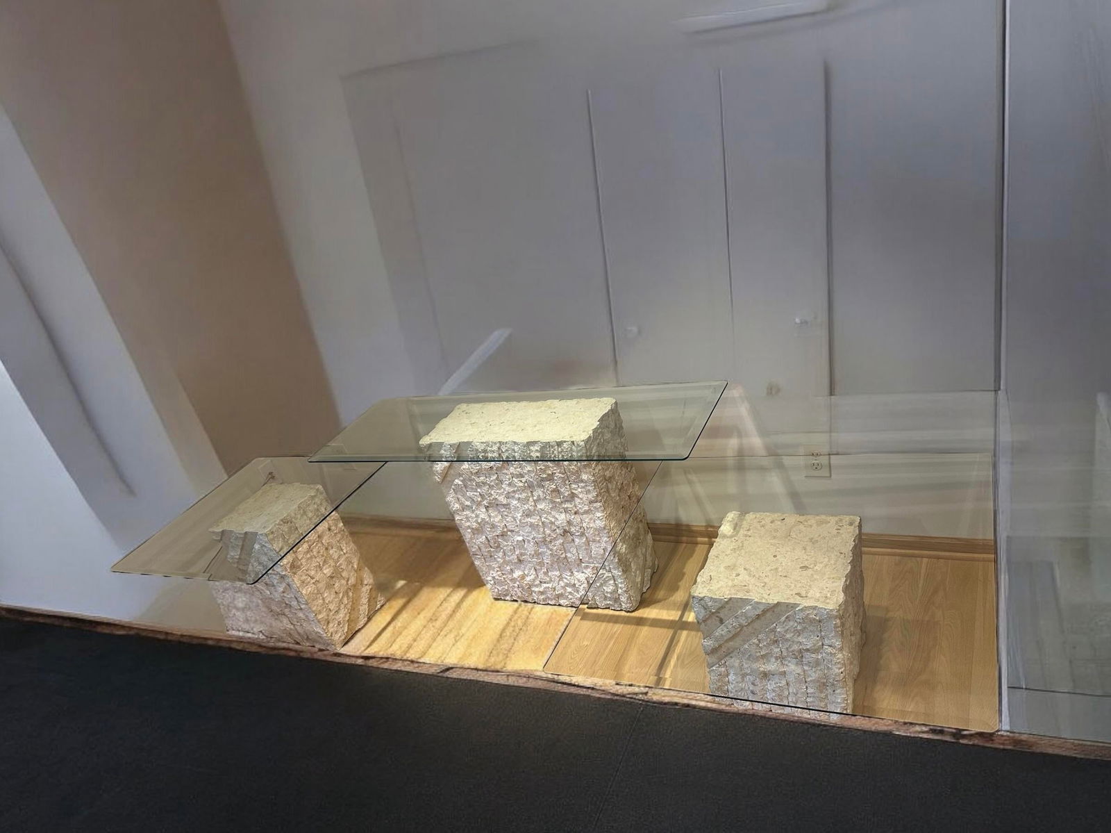 Modernist Tesselated Stone Table Set of 3 - 2