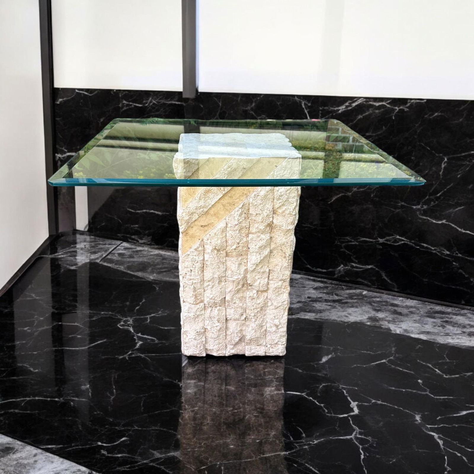 Modernist Tesselated Stone Table Set of 3 - 4