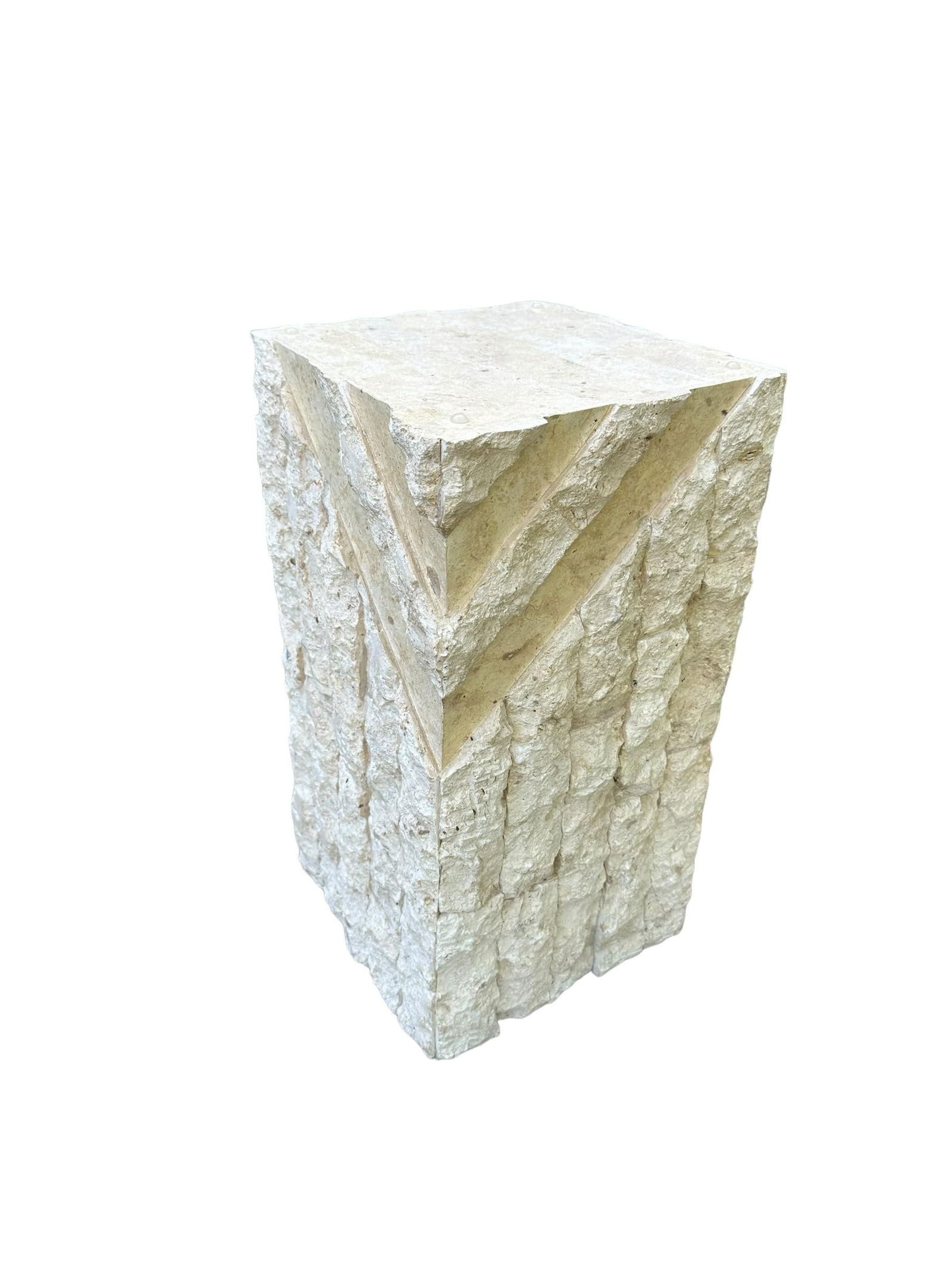 Modernist Tesselated Stone Table Set of 3 - 5