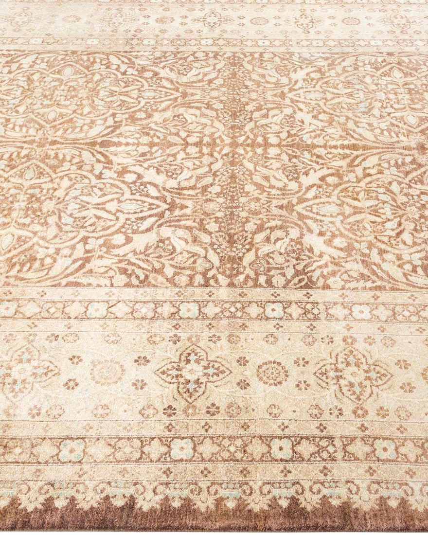 Mogul, One-of-a-Kind Hand-Knotted Area Rug - Brown, 6' 1" x 8' 10" - 4