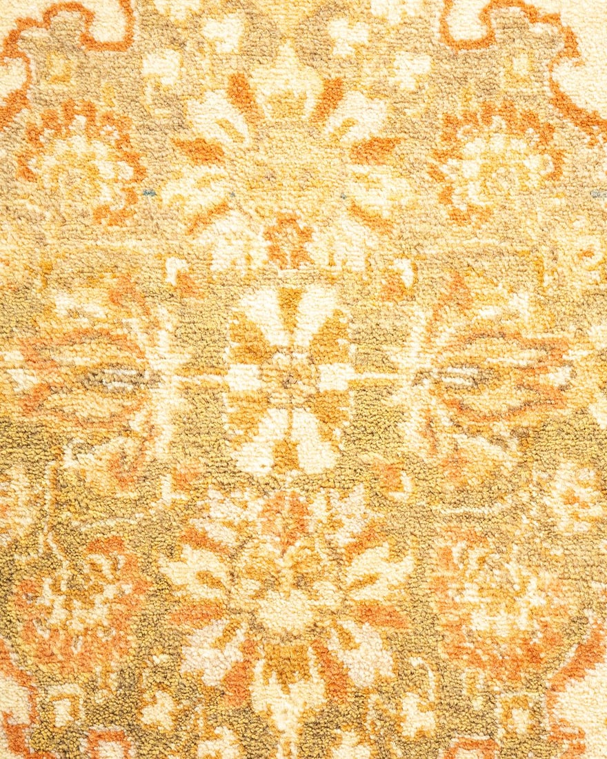 Mogul, One-of-a-Kind Hand-Knotted Area Rug - Ivory, 4' 1" x 6' 5" - 3