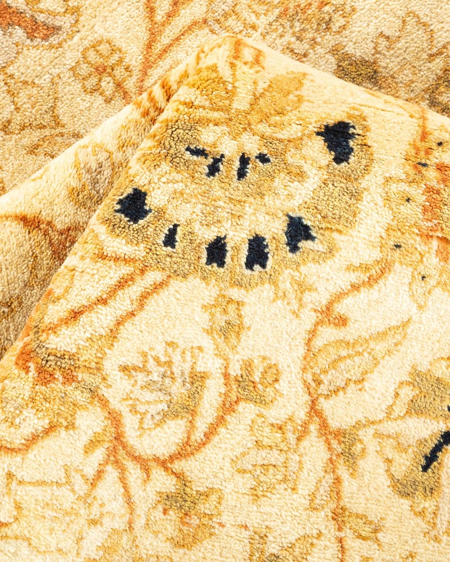 Mogul, One-of-a-Kind Hand-Knotted Area Rug - Ivory, 4' 1" x 6' 5" - 7