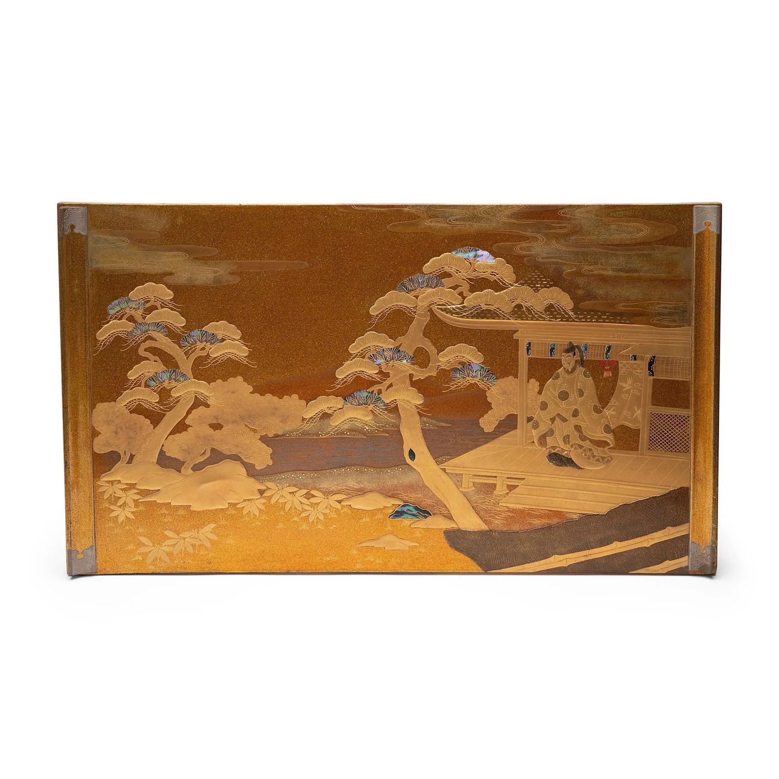 Japanese Meiji Gilt Lacquer Writing Desk & Poem Box - A Pair - 7