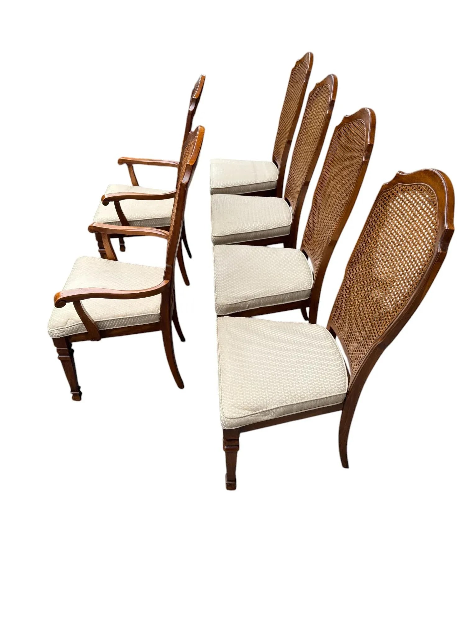 Stanley Cane Dining Chairs - Set of 6 - 2