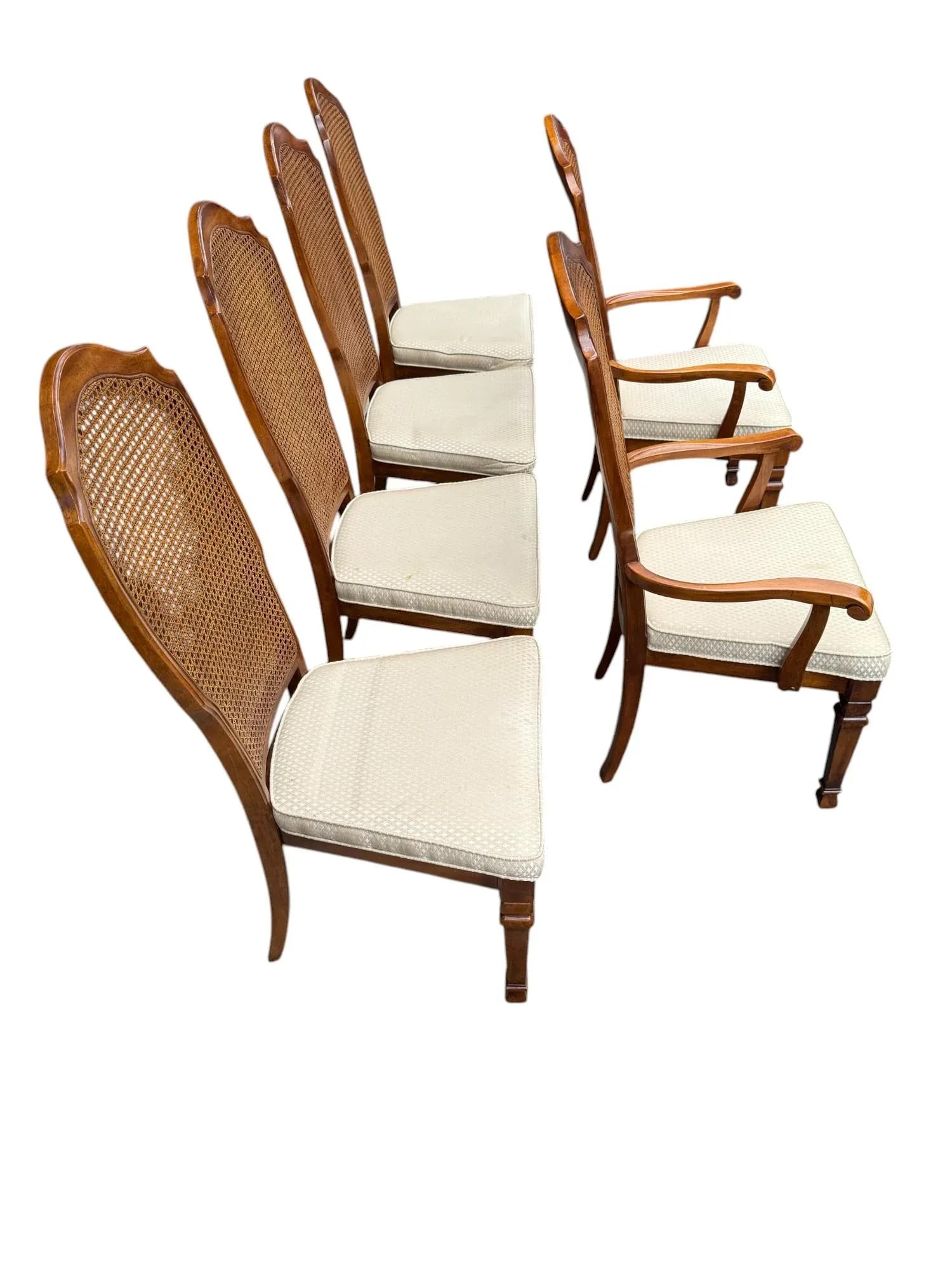Stanley Cane Dining Chairs - Set of 6 - 3