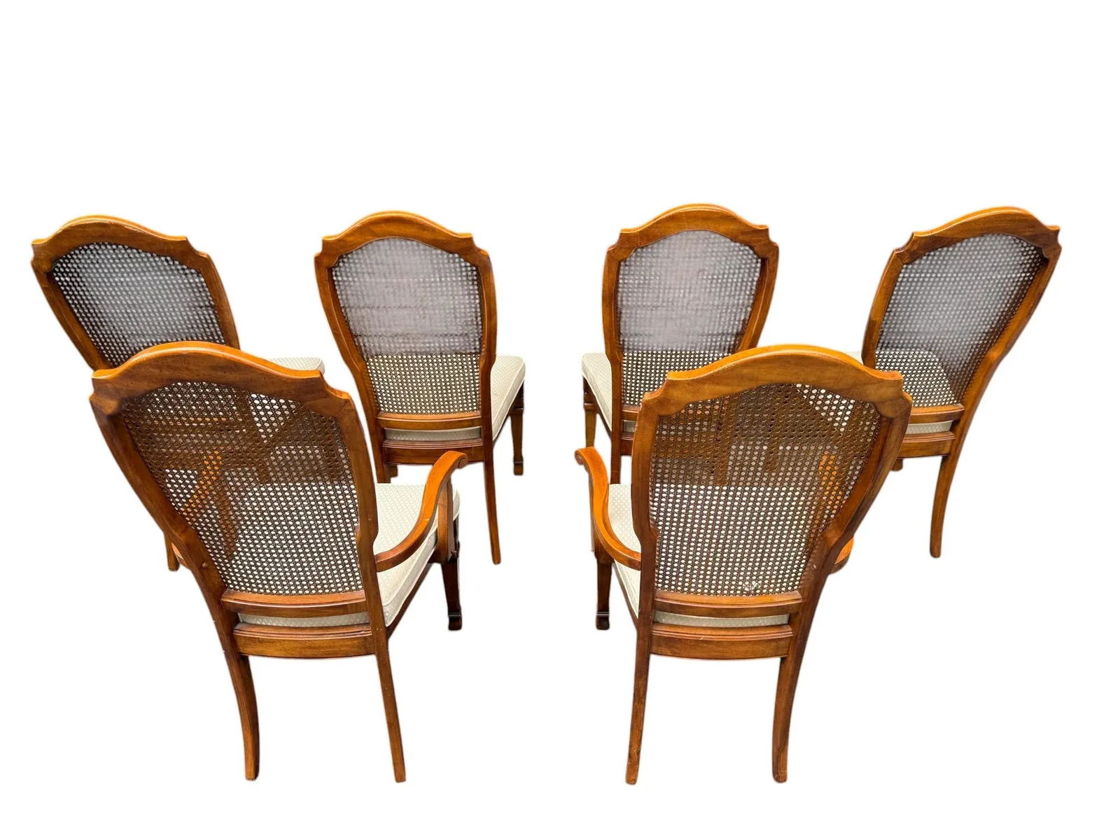 Stanley Cane Dining Chairs - Set of 6 - 4