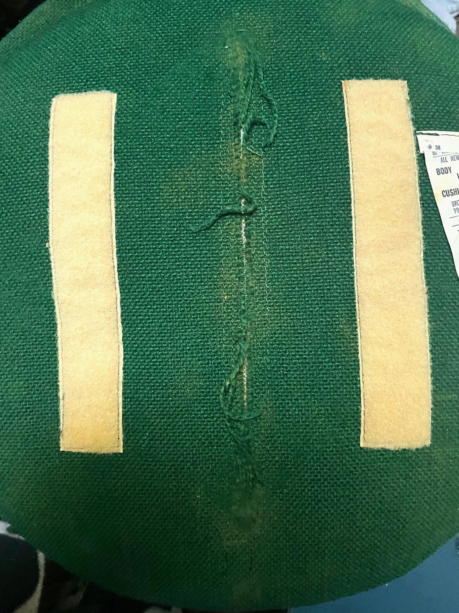 Mid 20th Century Warren Platner Knoll International Stool Original Green Fabric Bronze Metal - 9