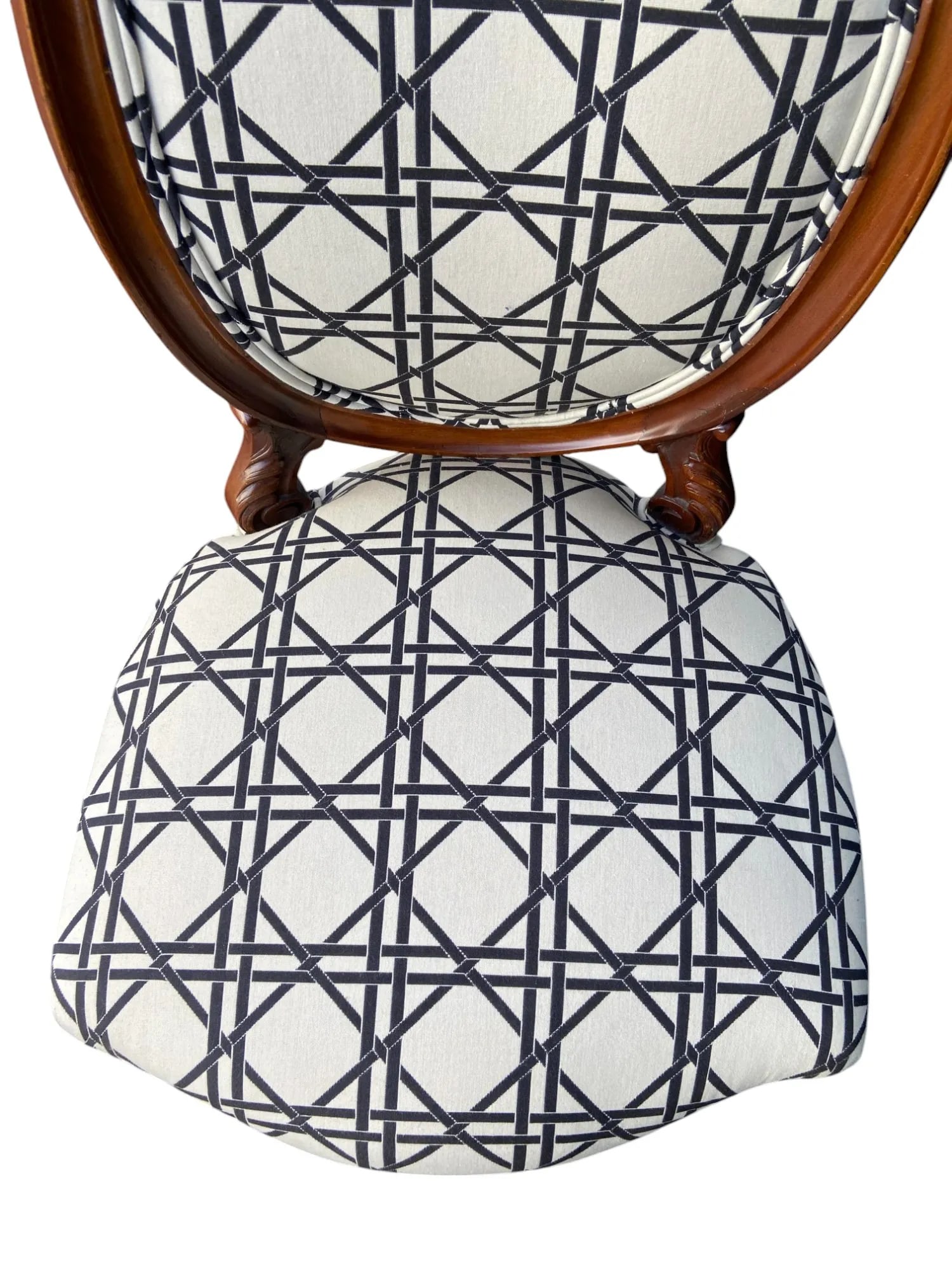 Late 19th Century Victorian Upholstered Side Chair on Casters - 6