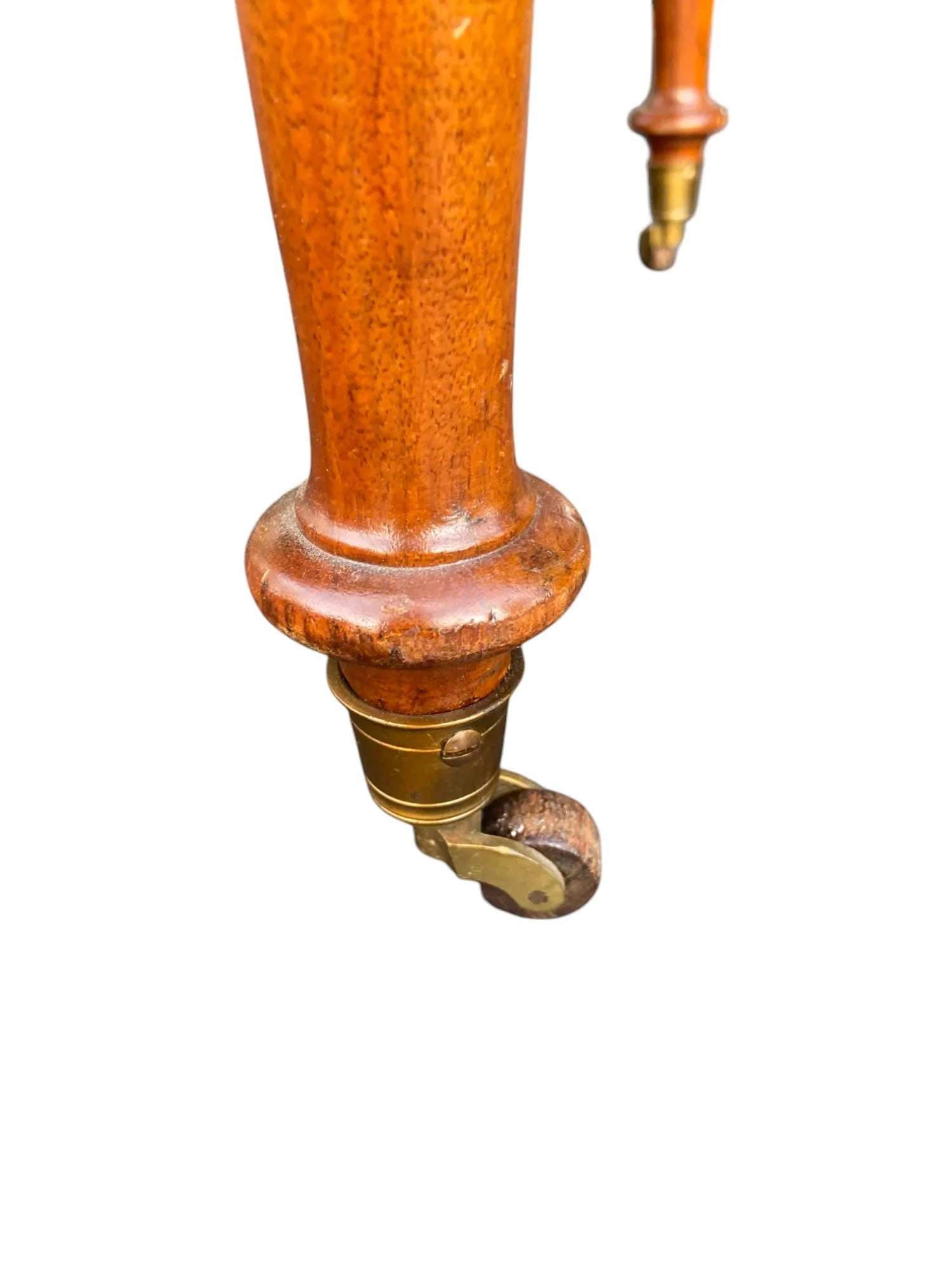 Late 19th Century Victorian Upholstered Side Chair on Casters - 9