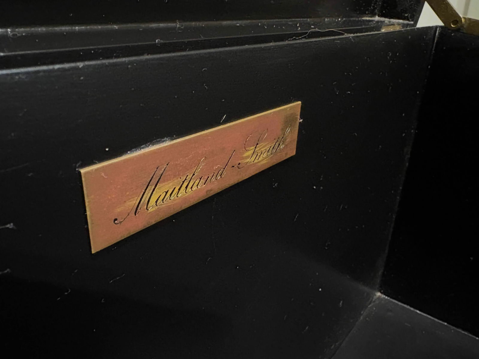 Maitland Smith Lacquered Storage Trunk With Piranesi Print - 8