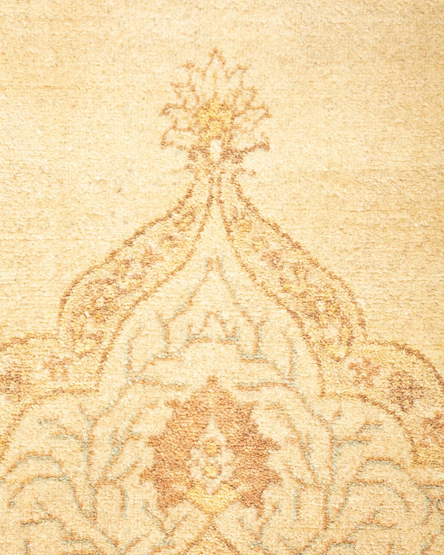 Mogul, One-of-a-Kind Hand-Knotted Area Rug - Ivory, 4' 1" x 6' 4" - 3