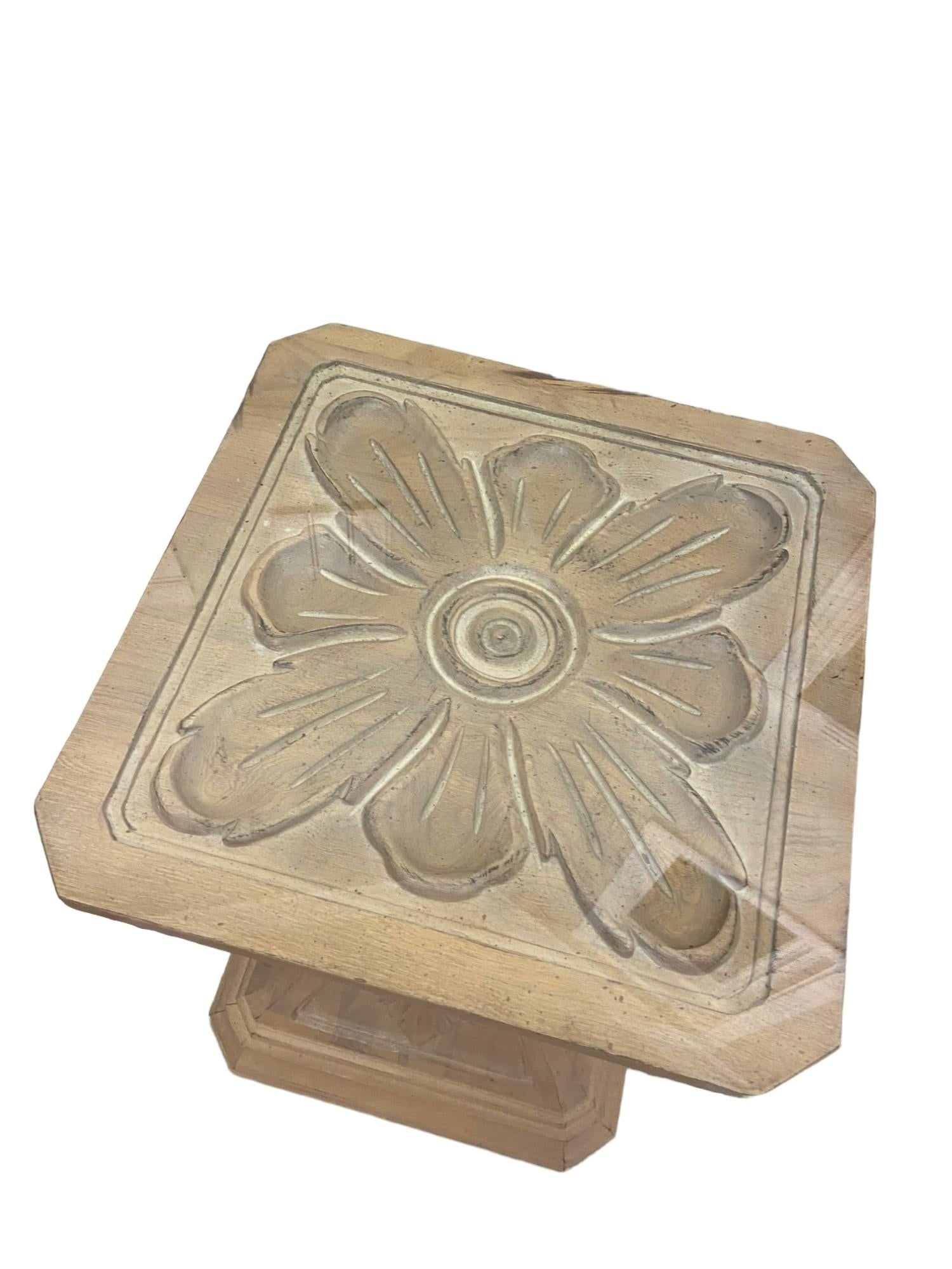 Weiman Attributed Glass & White Oak Pedestal Dining Table - 5