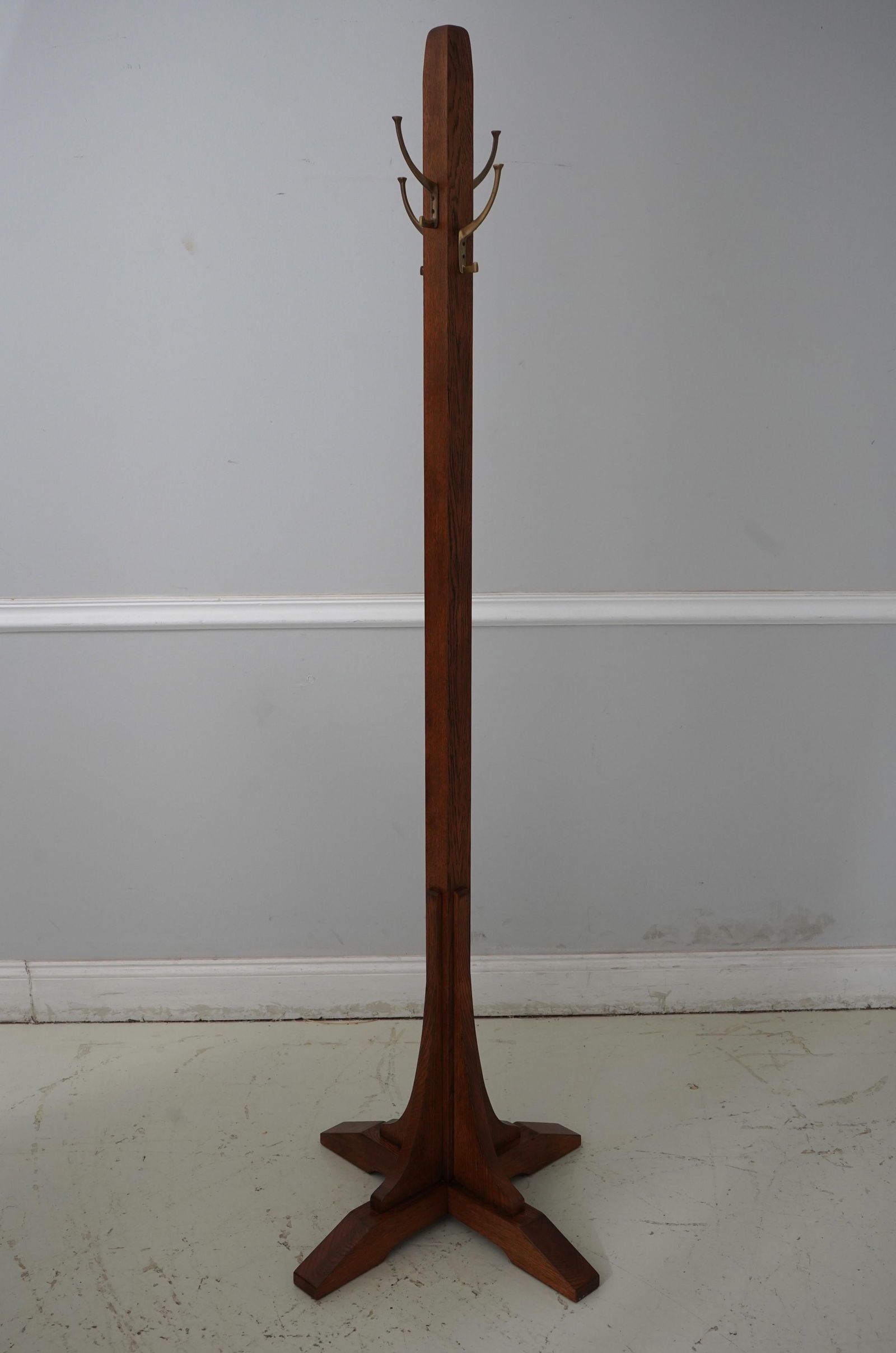 Stickley Mission Oak Arts & Crafts Coat Rack Tree - 2