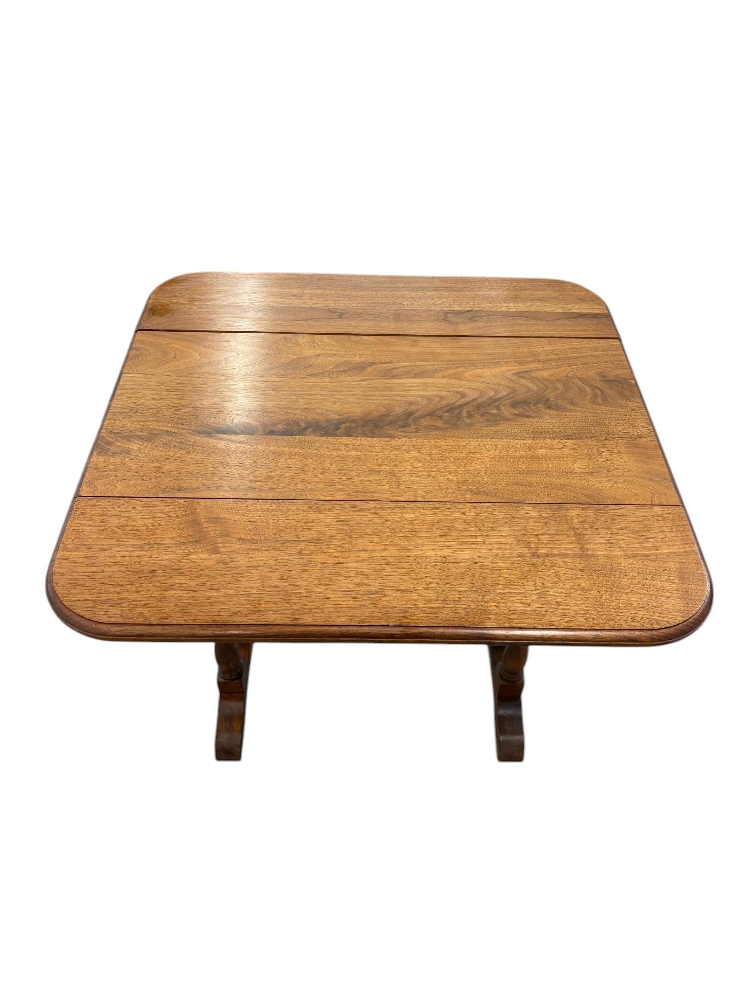 Antique Drop Leaf Table - 7