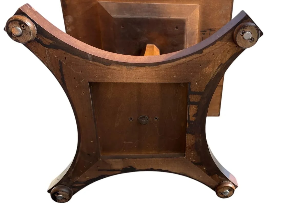 Pair of Drexel Mediterranean Style Maple and Burl Elm Side Tables - 9