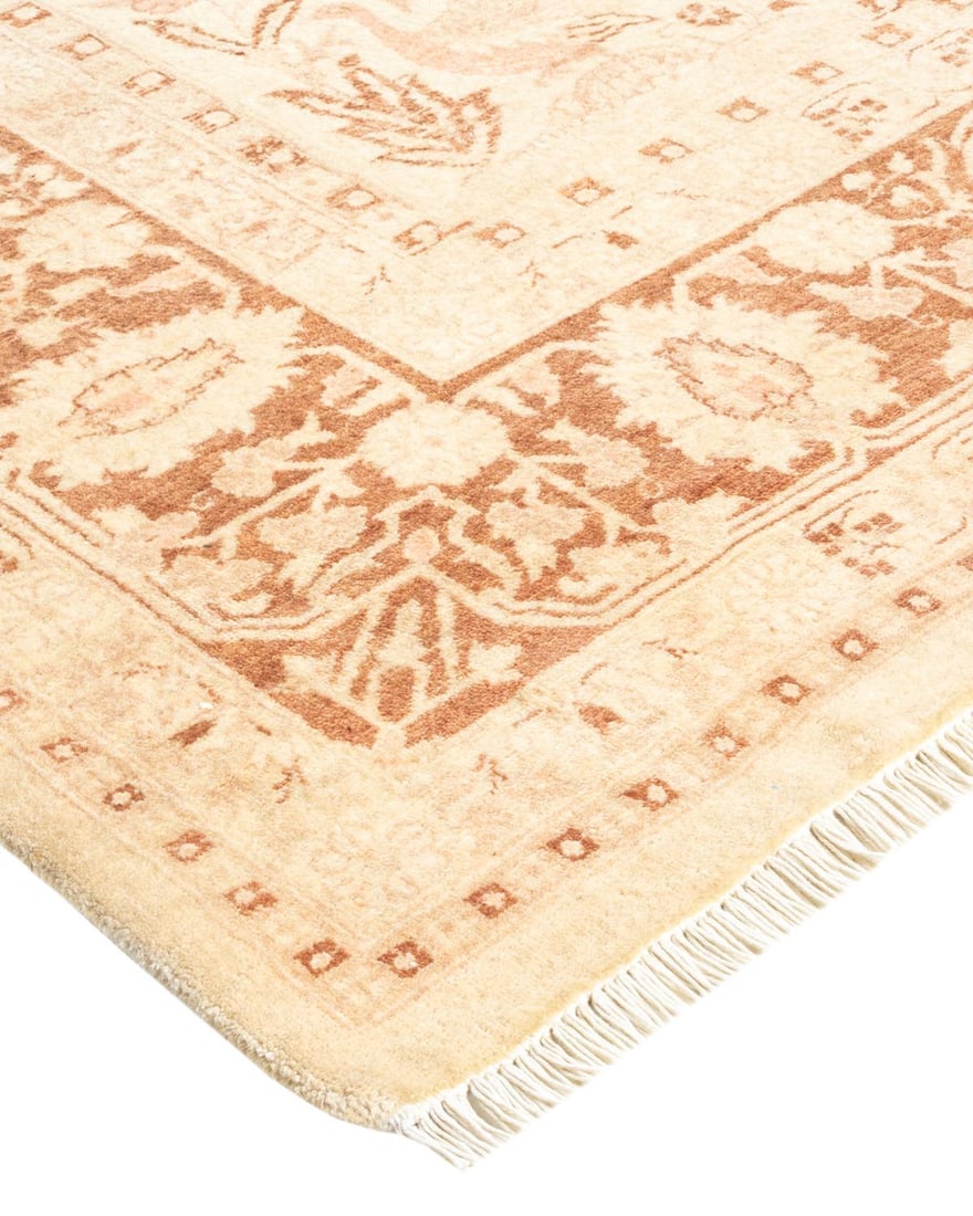 Mogul, One-of-a-Kind Hand-Knotted Area Rug - Ivory, 6' 2" x 9' 1" - 2