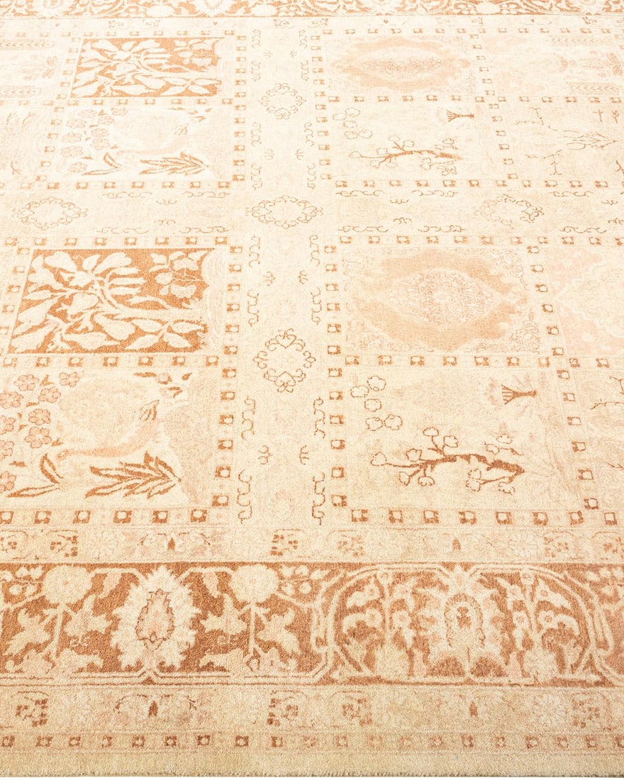 Mogul, One-of-a-Kind Hand-Knotted Area Rug - Ivory, 6' 2" x 9' 1" - 4