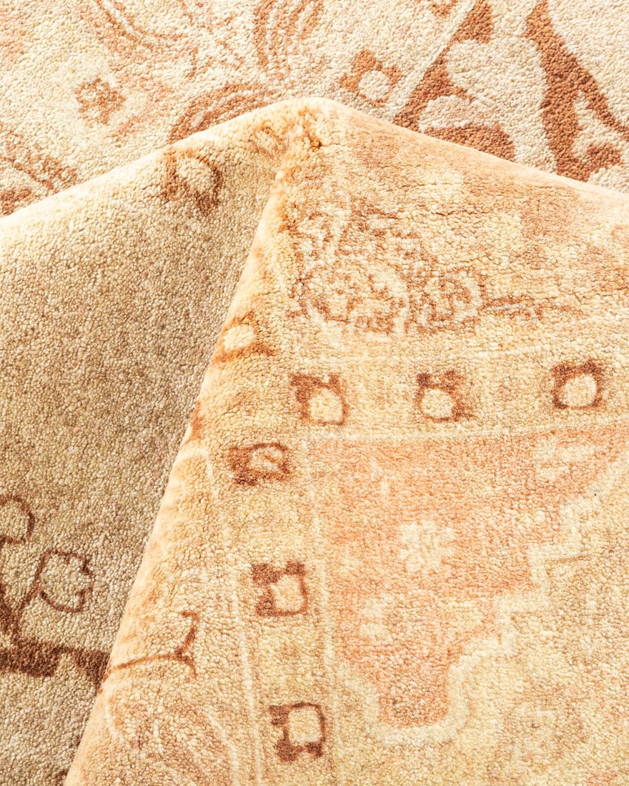 Mogul, One-of-a-Kind Hand-Knotted Area Rug - Ivory, 6' 2" x 9' 1" - 7