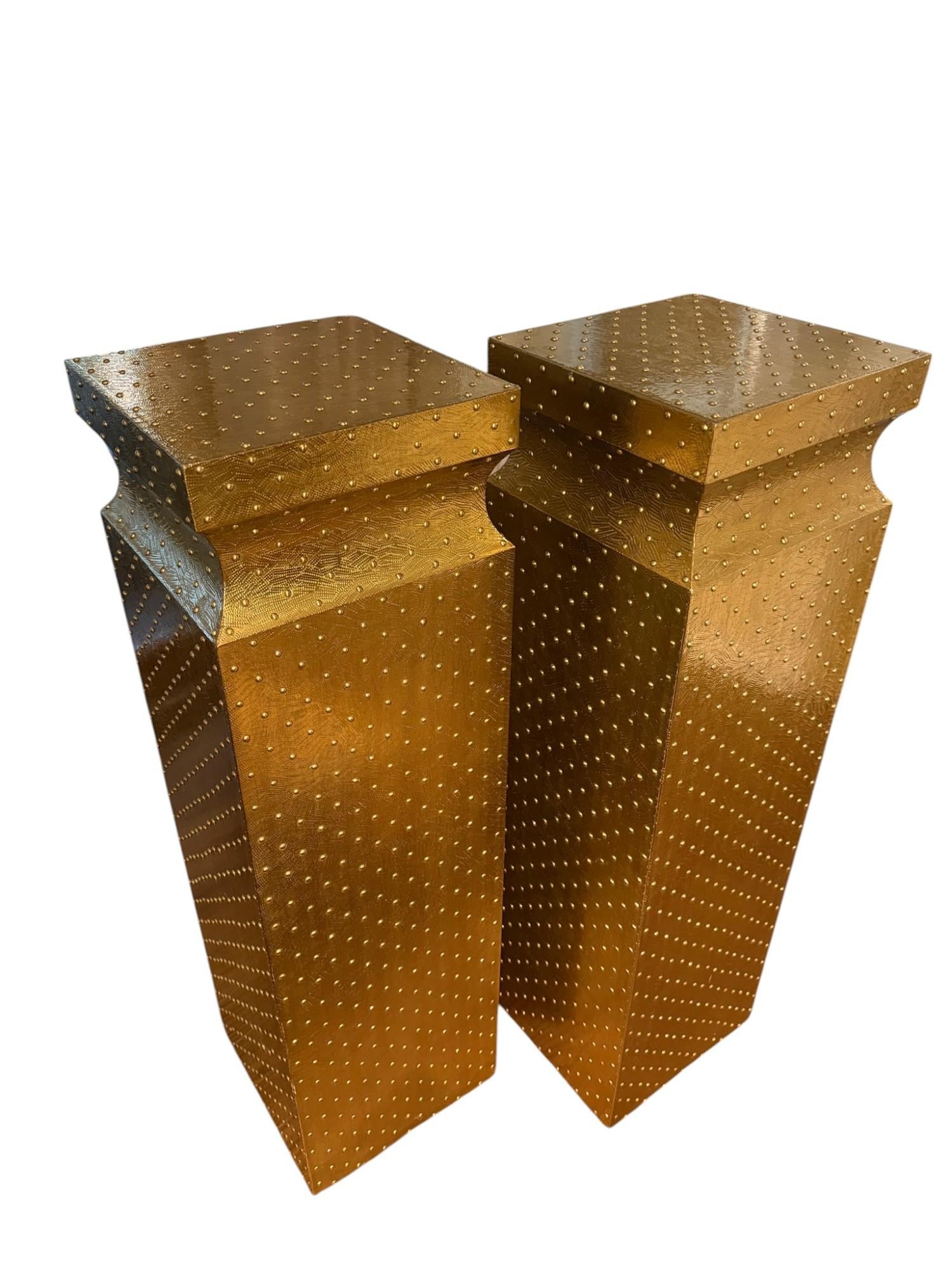 Global Views Studio a Circo Brass Pedestals - A Pair - 3