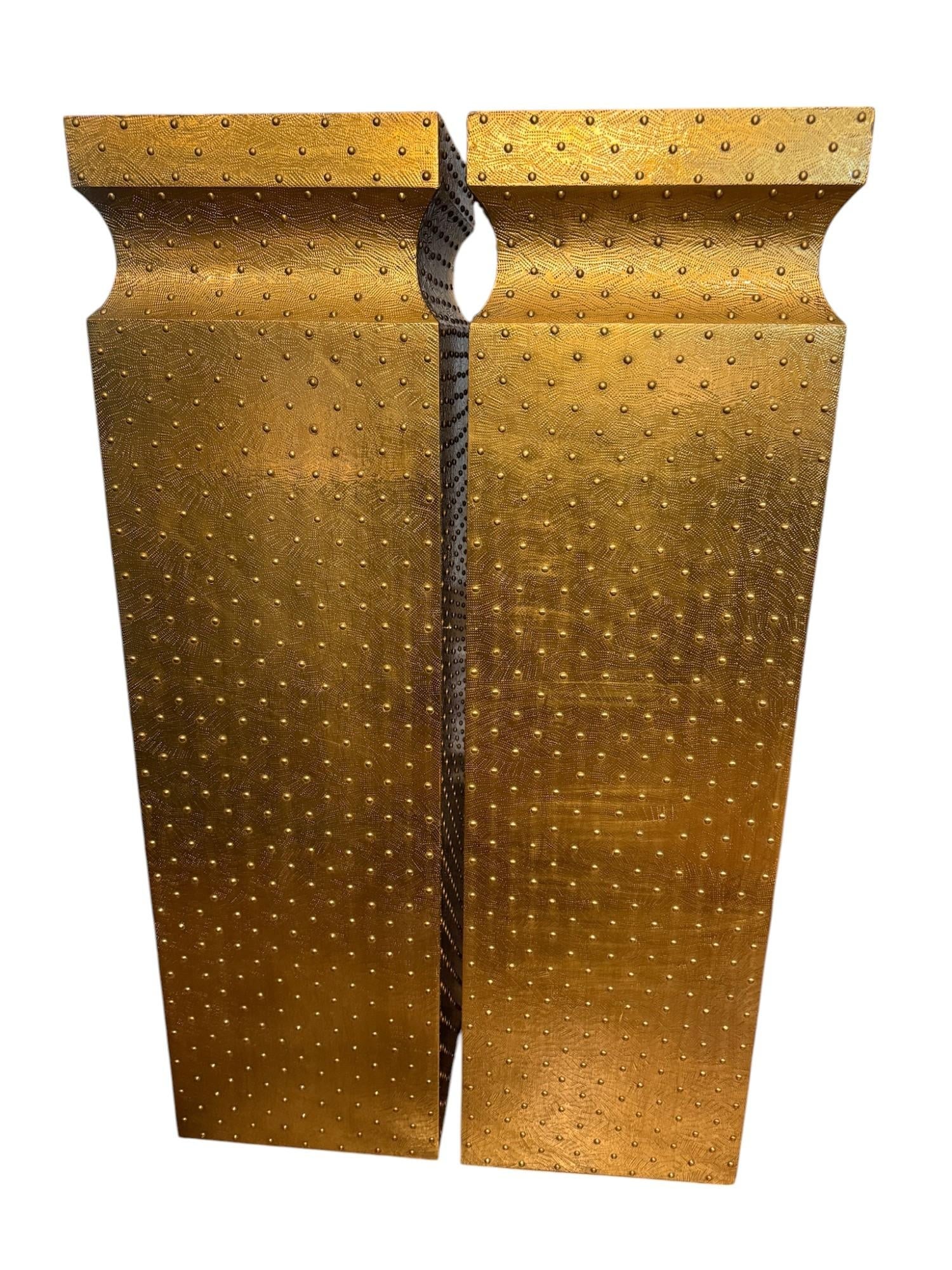 Global Views Studio a Circo Brass Pedestals - A Pair - 5
