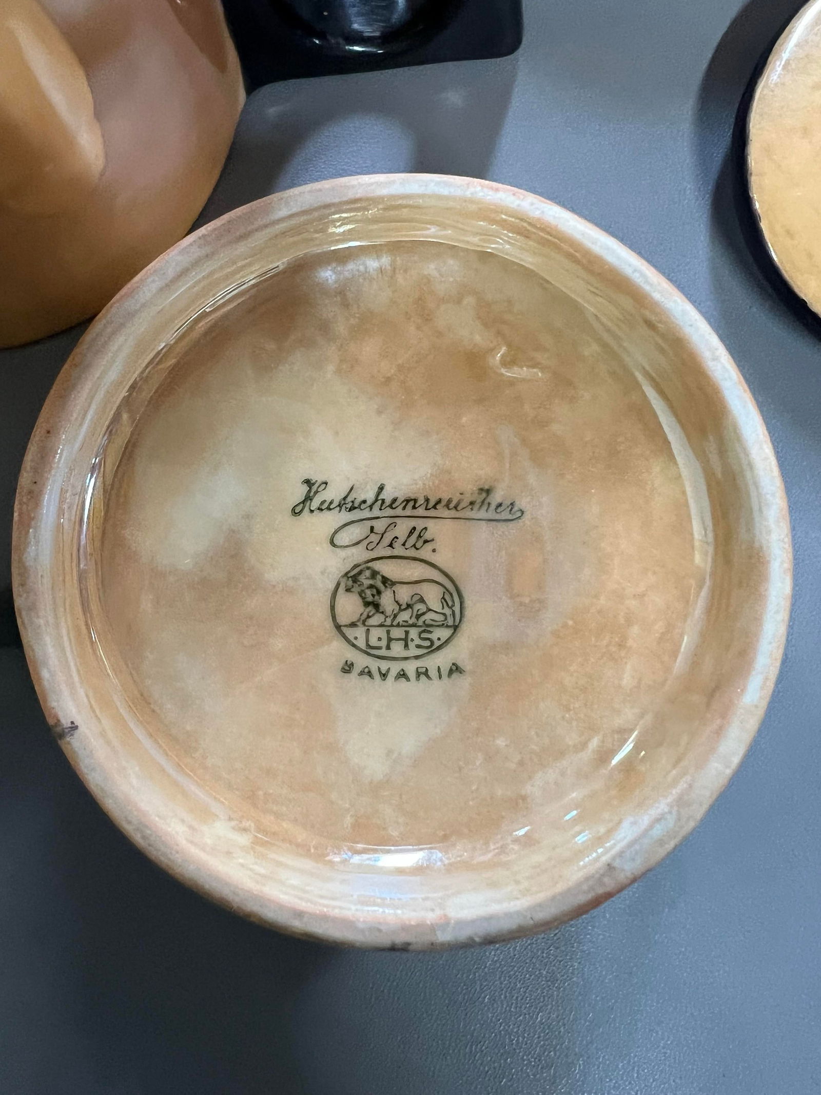 Vintage Art Deco Peach Irridescent Lusterwear Dishes - 32 Pieces - 8