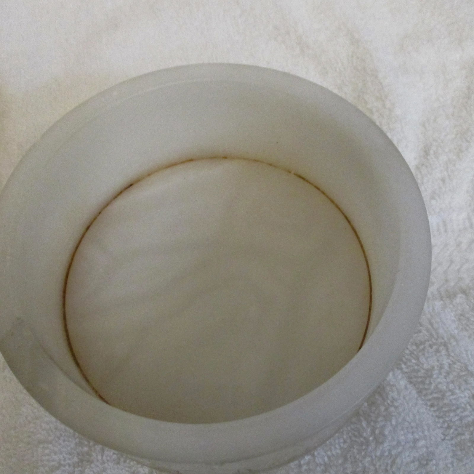 Vintage Art Deco Alabaster Powder Box - 7