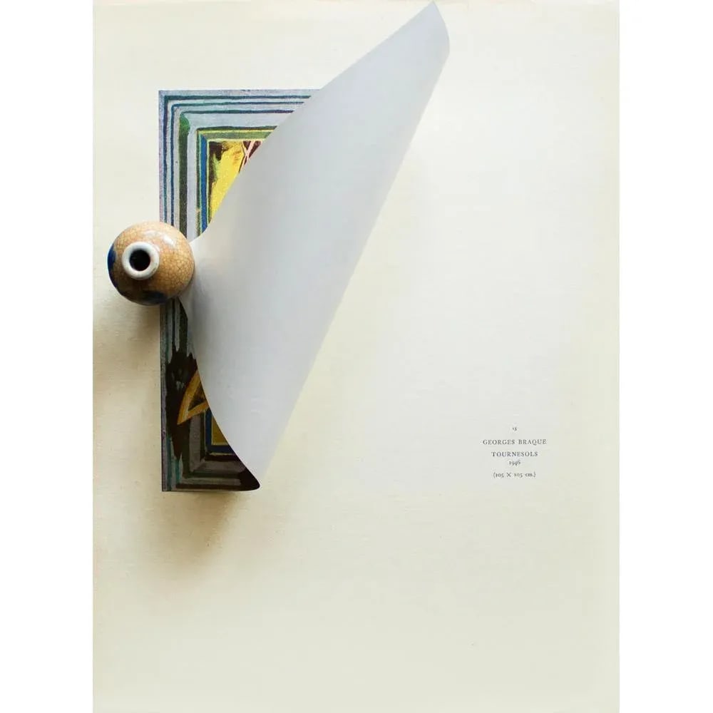 1940s After Georges Braque "Sunflowers", First Edition Period Cubist Swiss Offset Lithograph - 3