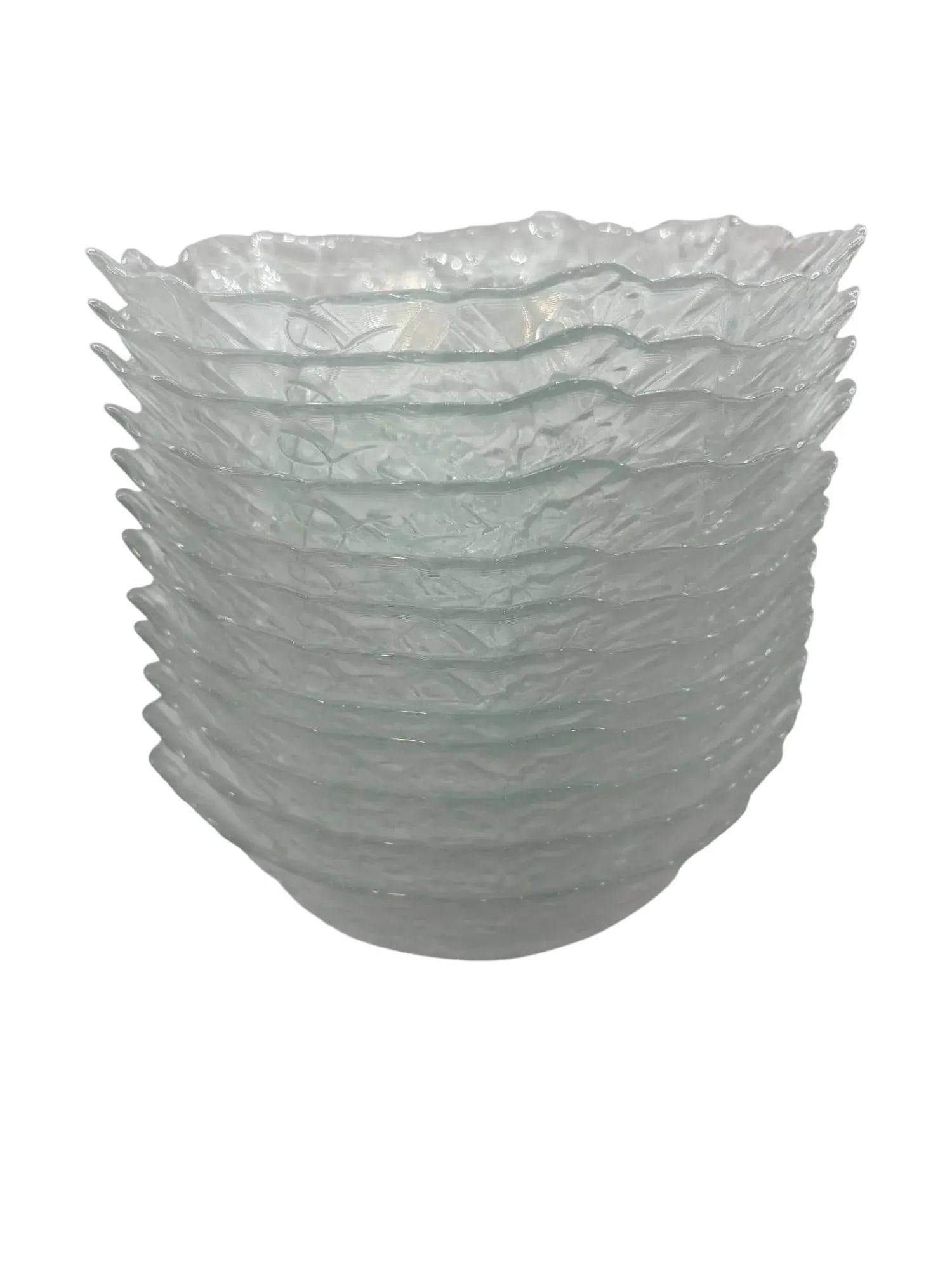 Late 20th Century 12 Place Setting of Crystal Mallory by Cristal d'Arques Bowls, Mugs, Salad Plates - 2