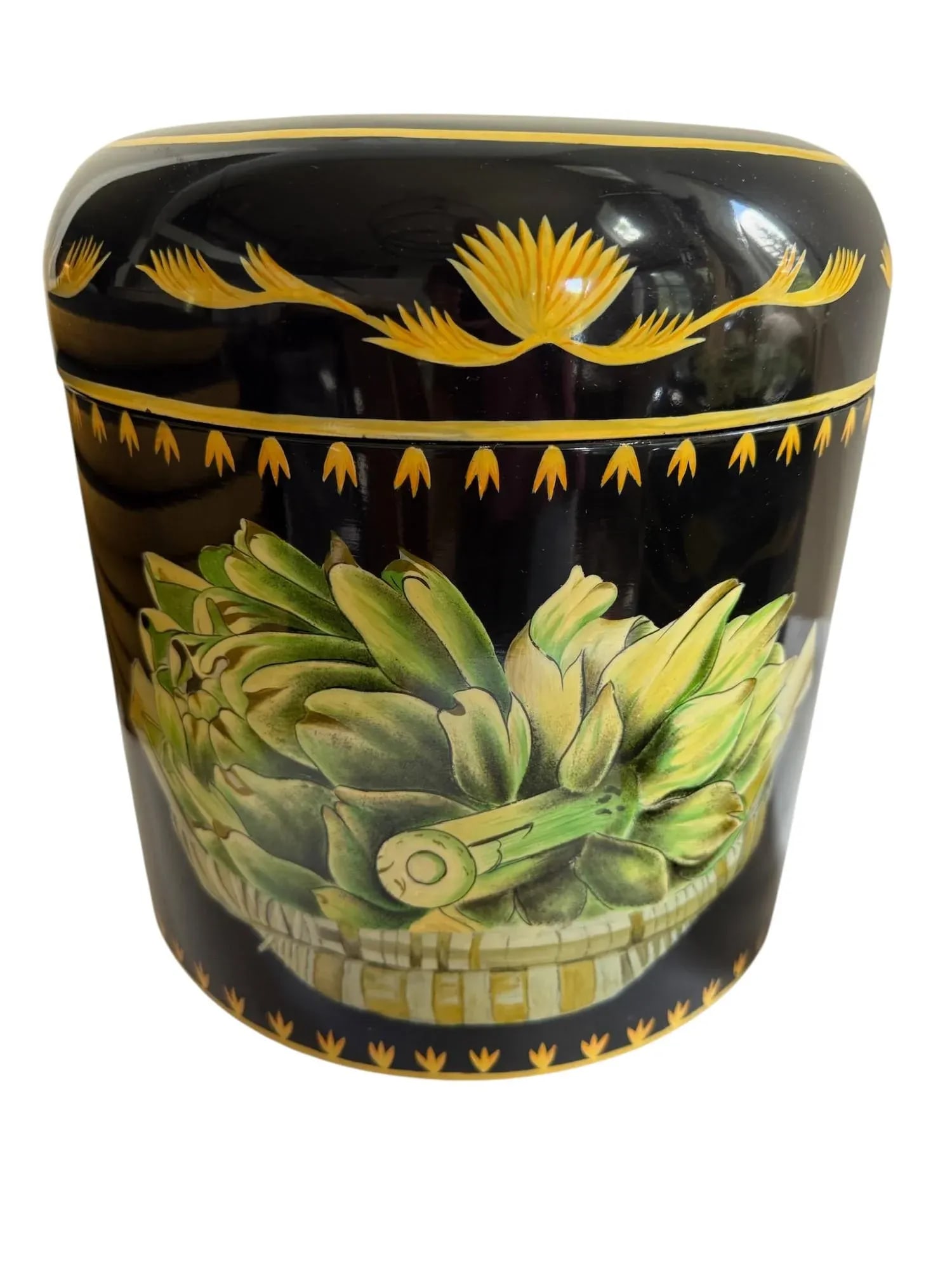 Maitland-Smith Round Lidded Boxes - A Pair - 3