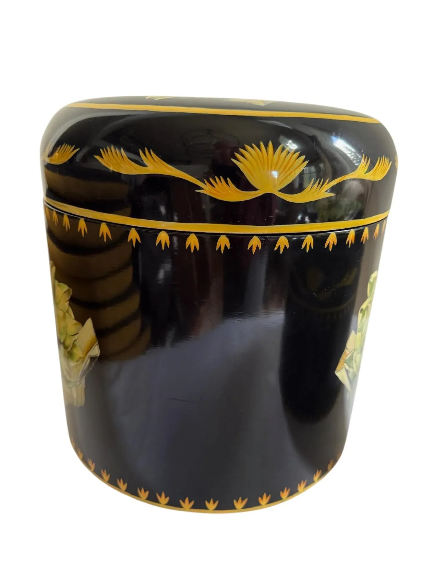 Maitland-Smith Round Lidded Boxes - A Pair - 5