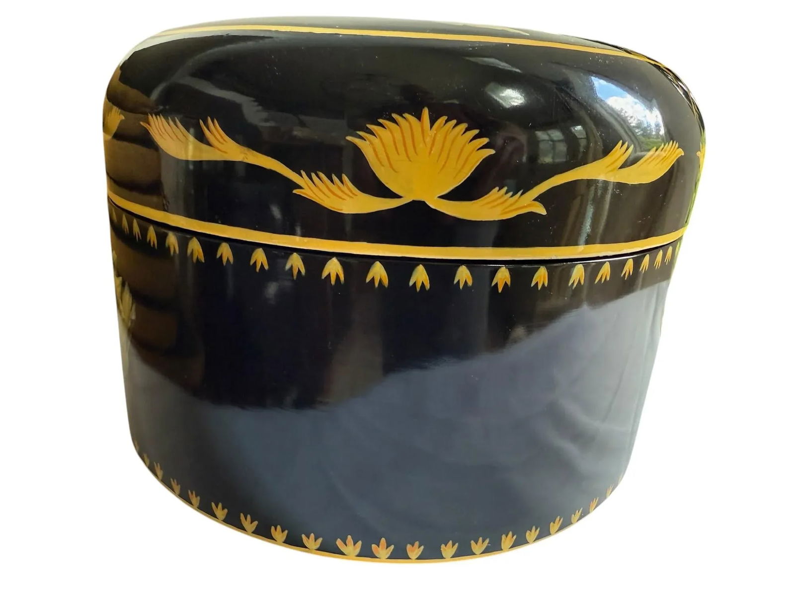 Maitland-Smith Round Lidded Boxes - A Pair - 9