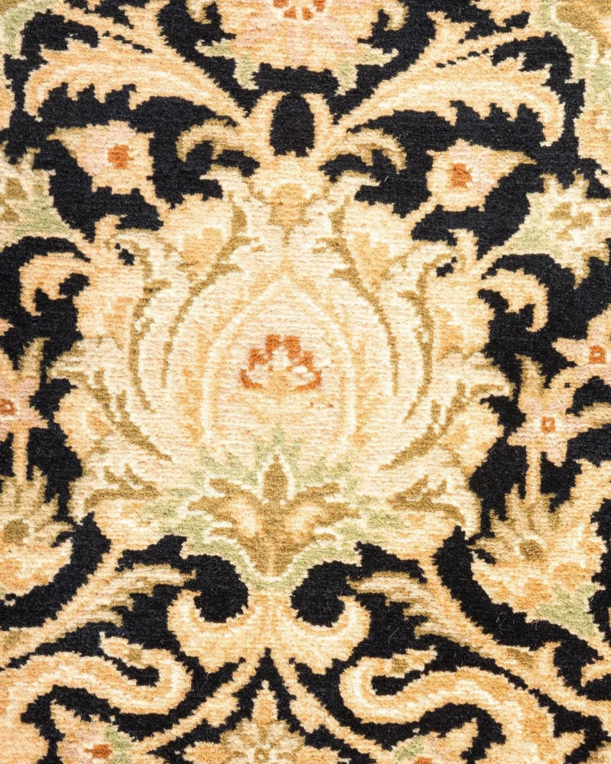 Mogul Hand-Knotted Area Rug - Black , 8' 1" x 10' 0" - 3